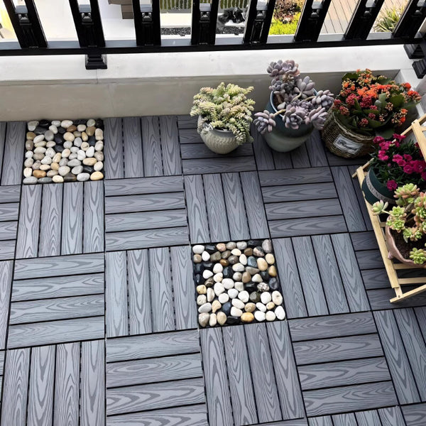 3D Embossed WPC Deck Tiles